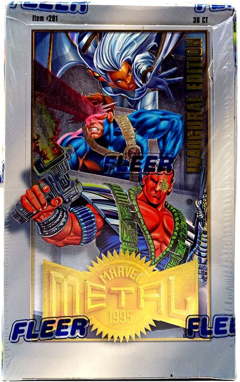 marvel metal 1995 inauguaral edition trading card hobby box|1995 Marvel Metal Inaugural Edition .